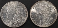 1886 & 1887 MORGAN DOLLARS BU