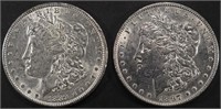 1889 & 1897 MORGAN DOLLARS AU/BU