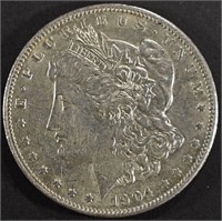 1904 MORGAN DOLLAR AU