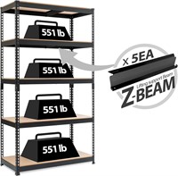HOMEDANT Z-Beam 5-Tier Unit 39.8x18.2x71.3
