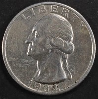 1932-S WASHINGTON QUARTER AU