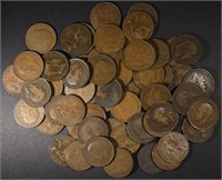 (59) MIXED DATED LARGE BRITISH PENNIES