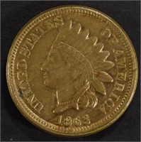 1863 INDIAN CENT CH AU