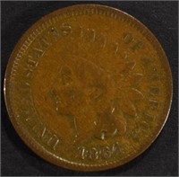 1864 L INDIAN CENT VG/F