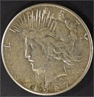 1927-S PEACE DOLLAR XF