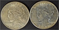1934 & 1935 PEACE DOLLARS