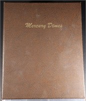 PARTIAL SET OF MERCURY DIMES IN DANSCO ALBUM