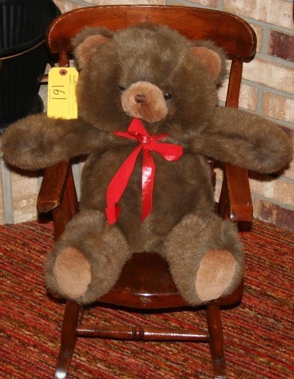 Bear and rocking chair