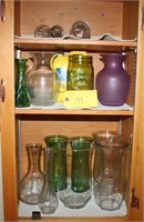 Assortment of vases
