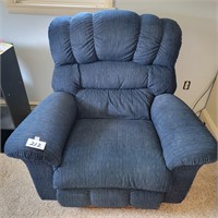 Nice Blue Upholstered Recliner