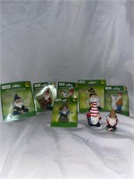 new- 8 piece mini garden  gnomes
