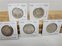 5-1964 50 CENT COINS