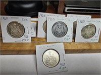 7-1965 50 CENT COINS UNC