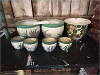 Lot of Ceramic Flower Pots