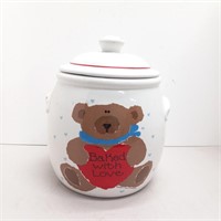 Cookie Jar teddy bear Baked with Love