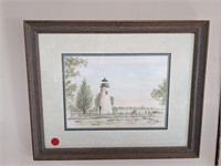 Signed/Numbered Lighthouse Print 15.5 x 12.5