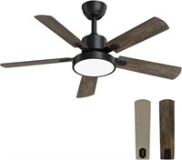 Obabala Ceiling Fan with Light, 52-Inch