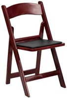 Folding Chair with Vinyl Padded Seat Set of 4