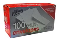 Hilroy White All Purpose Envelopes, 9.2x16.5cm