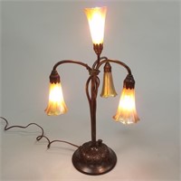 Tiffany Studios signed & numbered 28597 lily lamp