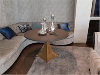 Made Goods Noor Round Metal Dining Table