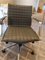 Chrome and Leather Office Chair