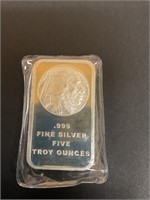 Silver bar 5 Troy oz