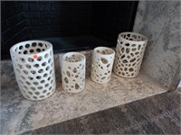 Set of 4 Decorative Candle Holders