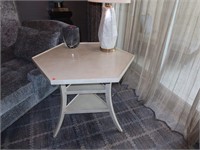 Hexagonal Lacquered Side Table