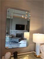 Decorative Beveled Mirror in Mirror