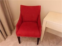 Red Leather Side Chair