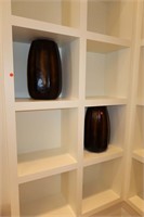 2  Decorative Guax Glass Vases