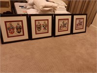 Set of 4 Vatican Library Collection Prints