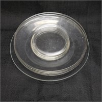 Clear glass plates 8" 9"