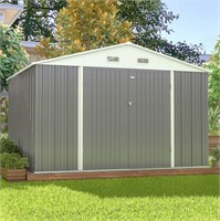 10 x 8 FT Outdoor Storage Shed, Black