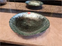Large Turqoise Glass Bowl