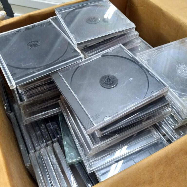 Lot of empty CD cases