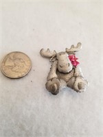 Vintage Reindeer Christmas Brooch
