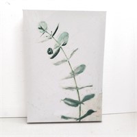Blushing eucalyptus print on canvas