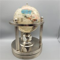 MOTHER OF PEARL GEMSTONE WORLD GLOBE GLIDE WITH