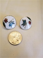 Cloisonne Pierced Earrings