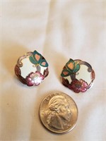 Cloisonne Pierced Earrings