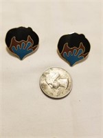 Cloisonne Clip On Earrings