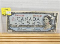 1- 1954 5 DOLLAR BILL W/S8631949
