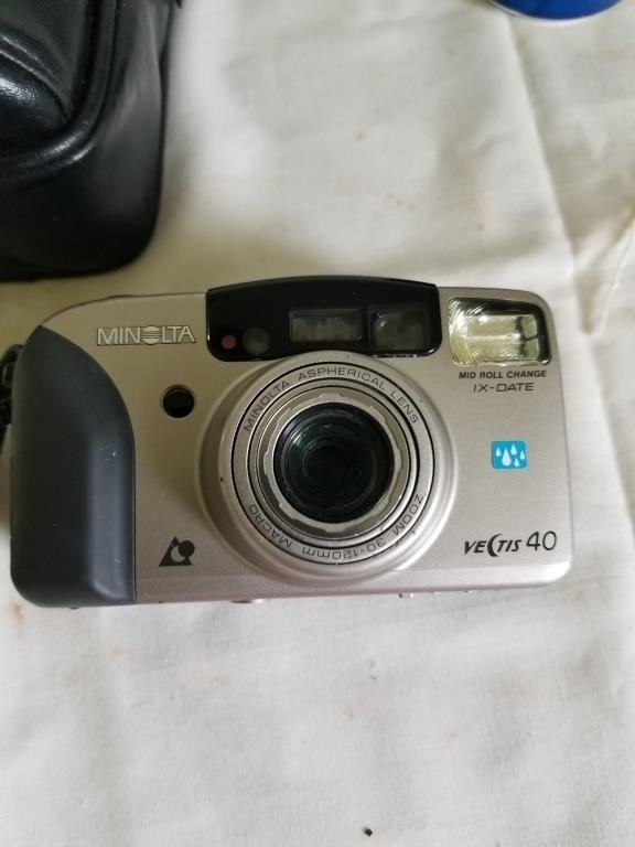 Minolta Camera w/Ambico Case (Condition Unknown)