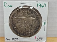 1 1967 SILVER DOLLAR UNC