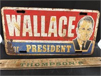 Wallace for pres tag