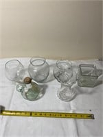 Vintage glass and crystal lot
