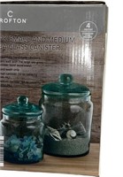 Clear Turquoise Canister Set