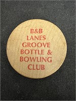 Bottle & bowling club advertising